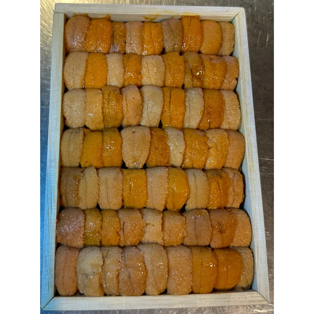 Kaneki Kimura brand 3_ UNI JYO BAFUN YELLOW NARABI - FRESH SEA URCHIN - Hemicentrotus pulcherrimus JAMES (2).png