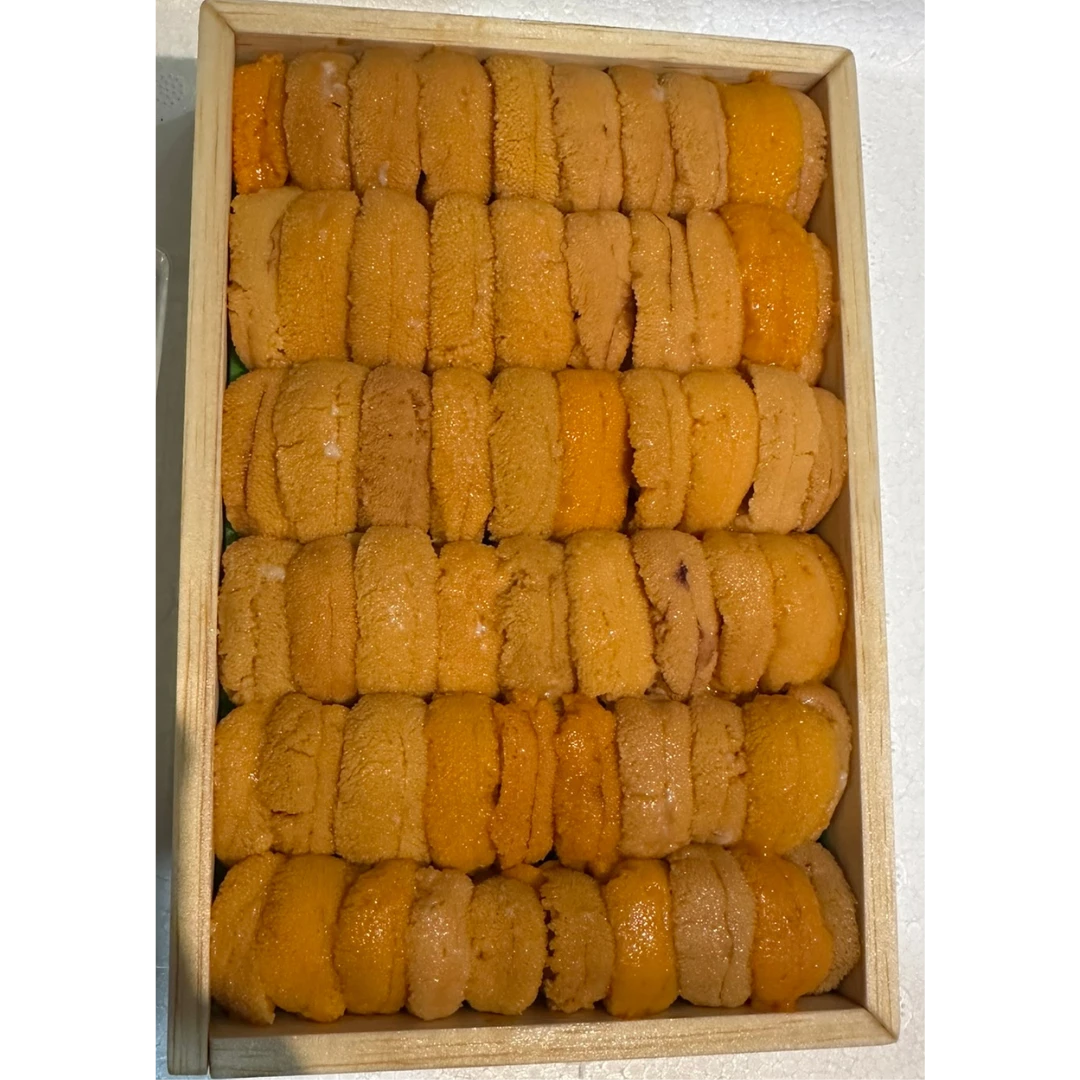 Minami 3_ UNI BAHUN JYO YELLOW NARABI - FRESH SEA URCHIN - Hemicentrotus pulcherrimus GSK1 Uni Bahun Jyo YELLOW NARABI 250g (2).png