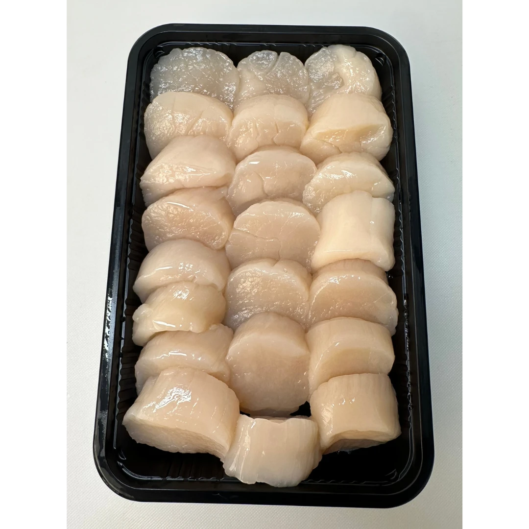MUKI HOTATE - FRESH WILD SCALLOP MEAT - Patinopecten yessoensis GSK1 むきほたて Muki Hotate RAW MEAT 20pc (Small) 500g (5).png