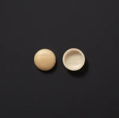 Japanese Wagashi MONAKA Shells 100 Sets (Maru Hito Kuchi (Plain) W39mm×D39mm×H10.5mmain))