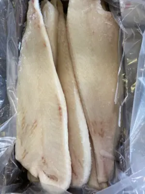 Halibut (Pacific), 8-16 oz, Fletches, Frozen, CHEM FREE, NW, 25 lb 