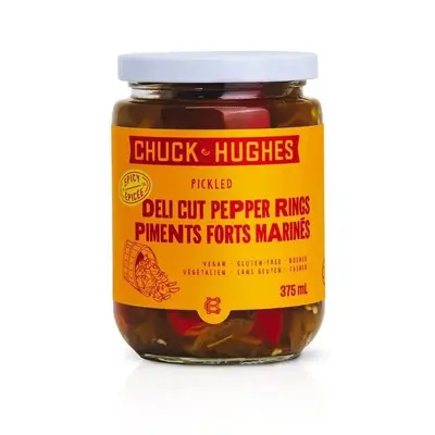 Chuck Hughes Deli Cut Pepper Rings (12x375ml)