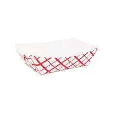 Food Tray 2lb white/red (4x250ea)