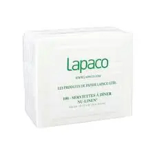 Lapaco White Cocktail Napkins Nu Linen 1/4 Fold