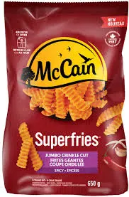 McCain Fries crinkle cut jumbo spicy (6x5lbs - frozen)