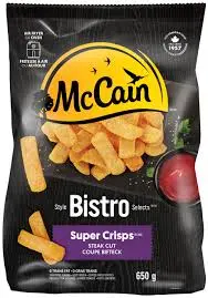McCain Fries steak cut thin coated (6x4.5lbs - frozen)