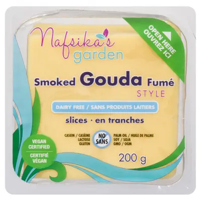 Nafiska's Garden Vegan Smoked Gouda Slices 200g	