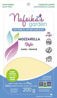 Nafiska's Garden Vegan Mozzarella Slices 200g	