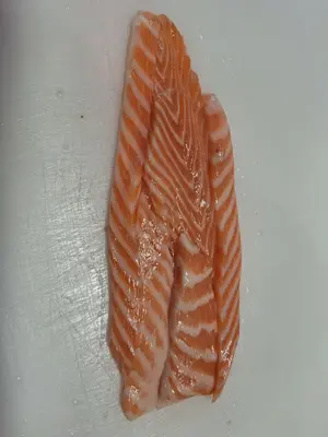 Salmon Skinless Belly Trim 30# - Salmon Skinless Belly Trim 30#