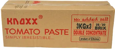 Knoxx Tomato Paste 3 KG (3*3)