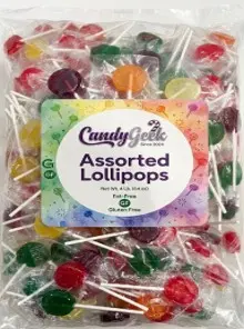 Candy Geek Bulk Assorted 4lb Lollipops