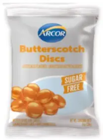 Sugar Free Butterscotch Buttons 6x6