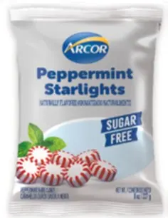 Sugar Free Peppermint Starlights 6x6