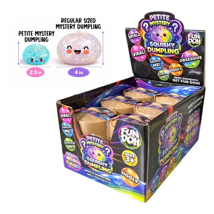 26652 Fun Doh Petite Mystery Dumpling Squishy Toy - 12 Pieces  Display .webp