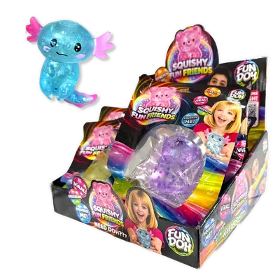 Fun Doh Squish and Squeeze Gummy Toy - 12 Pieces Per Display 