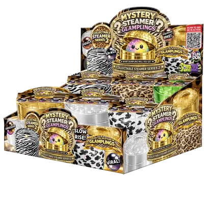 FunDoh Mystery Steamer Glamplings- 12 Pieces Per Display 